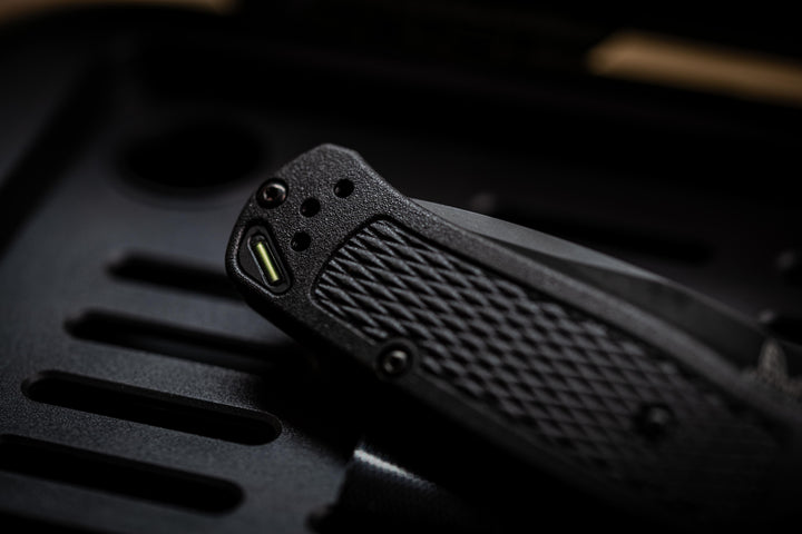 Tritium Lanyard Hole Plug for the Benchmade Bugout