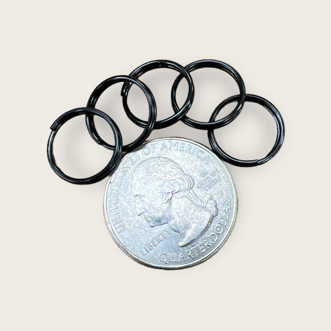 5-pack Titanium key rings