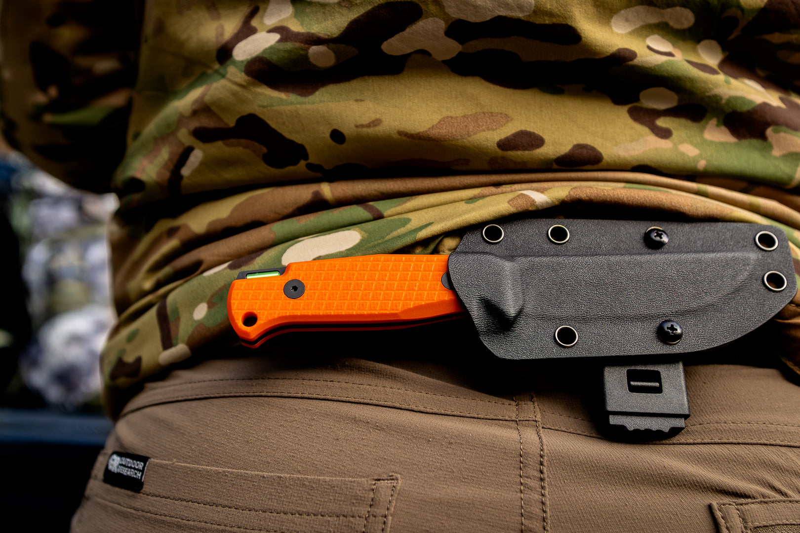 Blaze Orange G10 Tritium Scales for the Benchmade Bugout – Glow Rhino