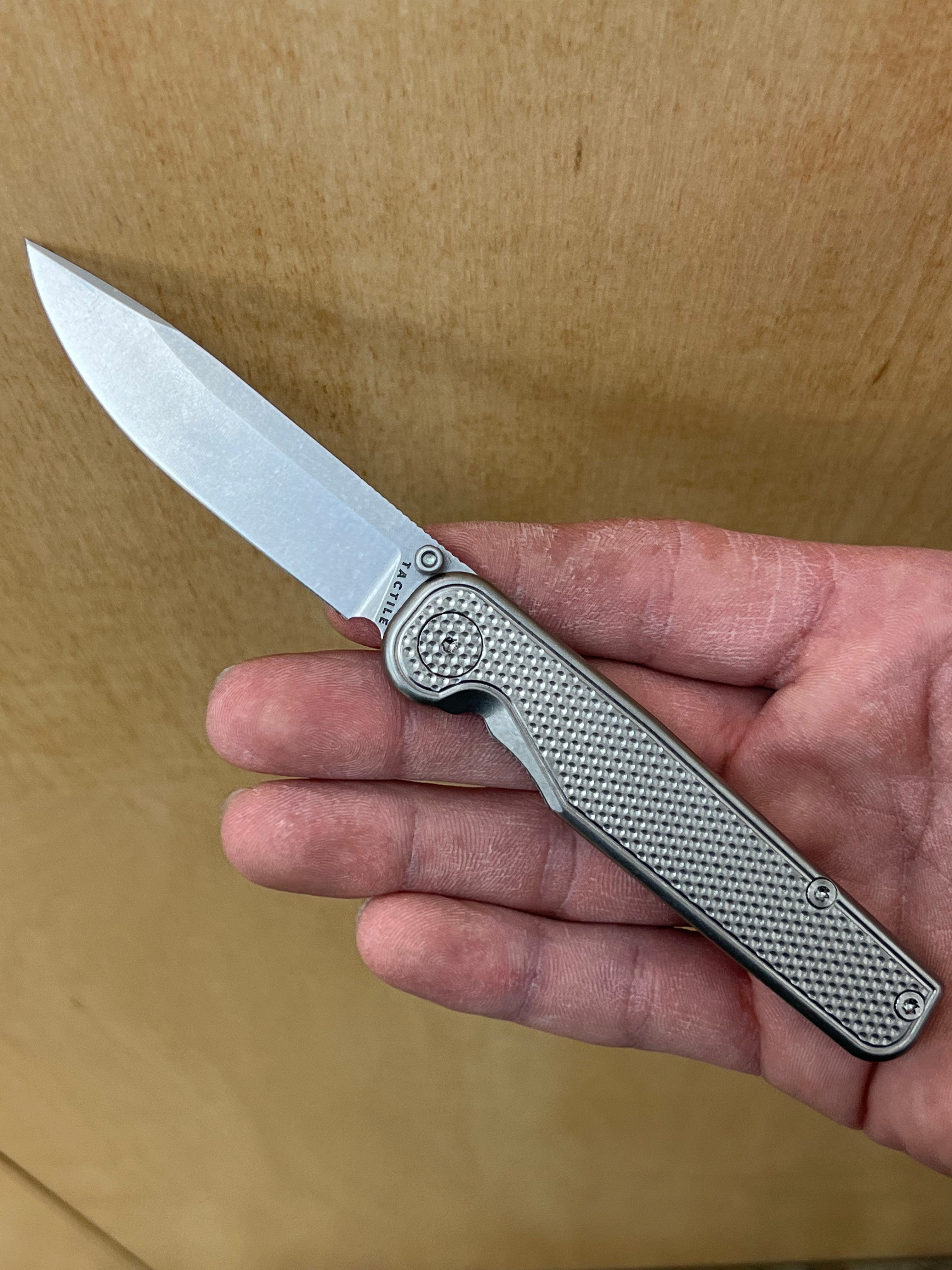 Tactile Knife Co. Rockwall Tritium Thumbstud – Glow Rhino