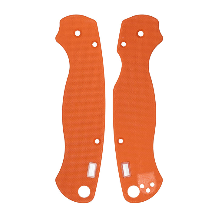 Blaze Orange G10 Tritium Scales for the Spyderco PM2