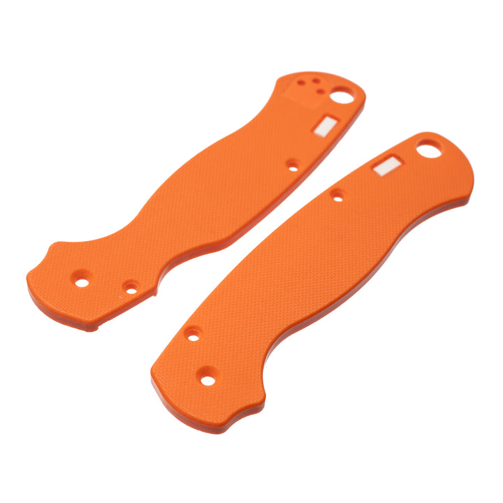 Blaze Orange G10 Tritium Scales for the Spyderco PM2